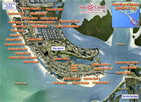 Map of Fort Myers Beach
